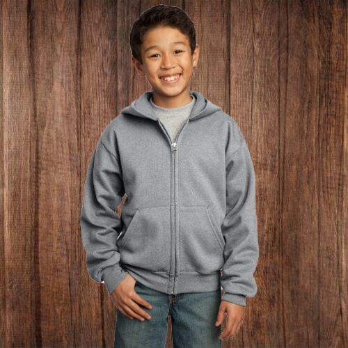 PC78YZH Youth Core Fleece Full Zip Sweatshirt Thumbnail